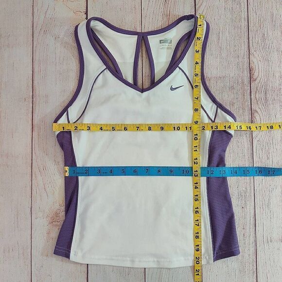 Nike Fit Dry fitted racerback tank top 208401-110 M - Picture 9 of 10